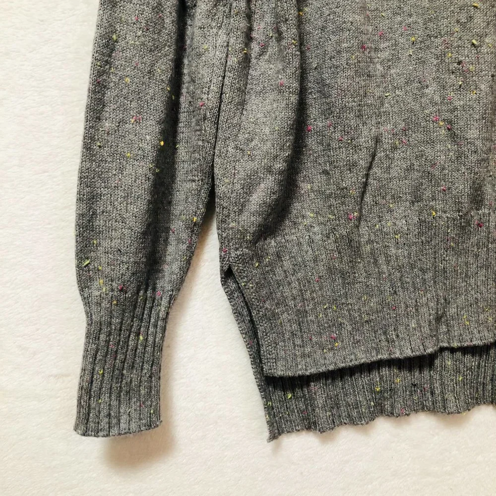 Old Navy Gray Long Sleeve V Neck Sweater Size Small - Picture 3 of 10